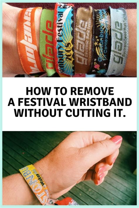 remove festival wristband without cutting.